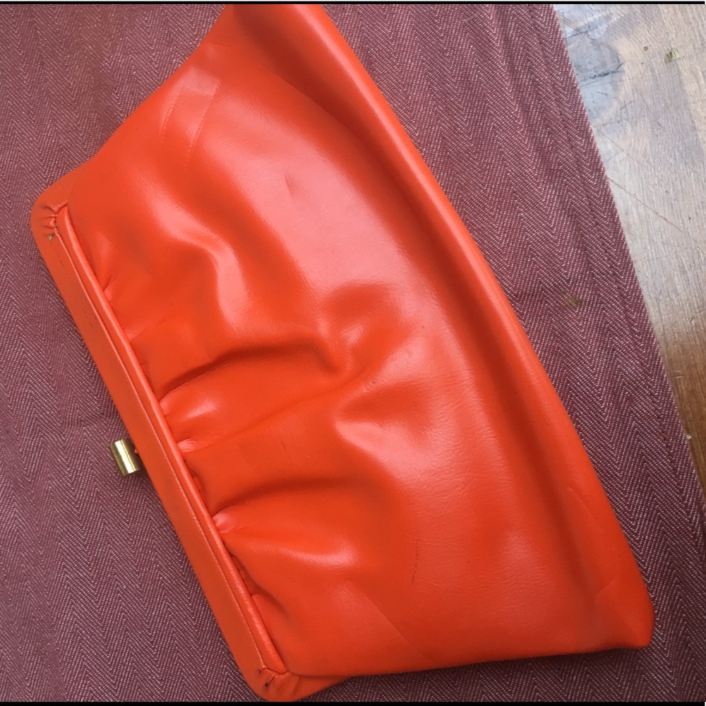 Vintage Orange Clutch
